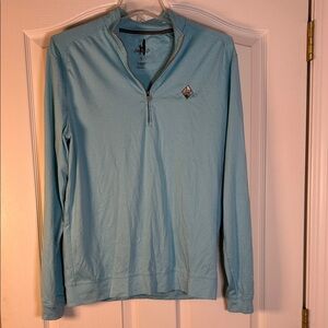 johnnie-O Sky Blue Zip-Up Sweater size small